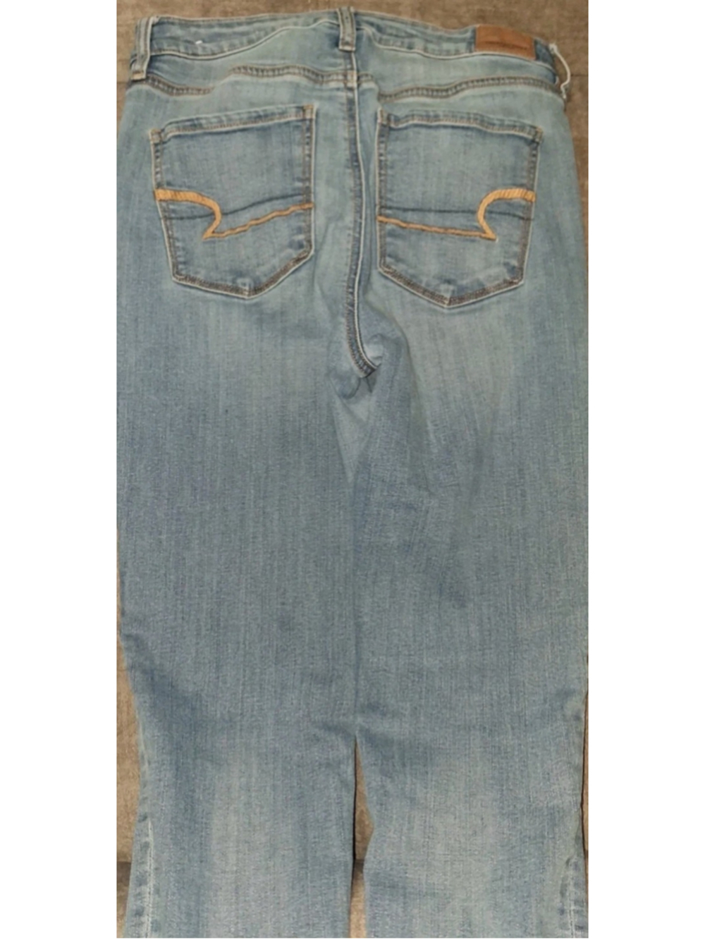American Eagle Women’s Light Blue Jeans Size 8 Length 23 Super Stretch - Picture 5 of 7